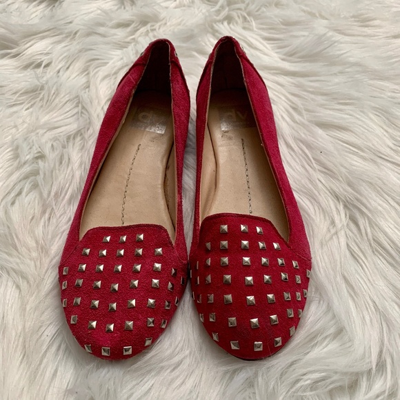 Dolce Vita | Studded Magenta Loafers - Picture 3 of 7